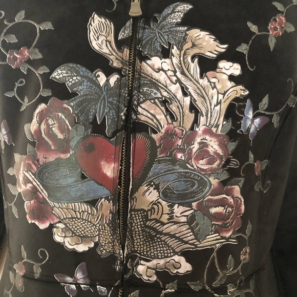 Vintage Eivissa Faux Suede Jacket Size M - Picture 2 of 5